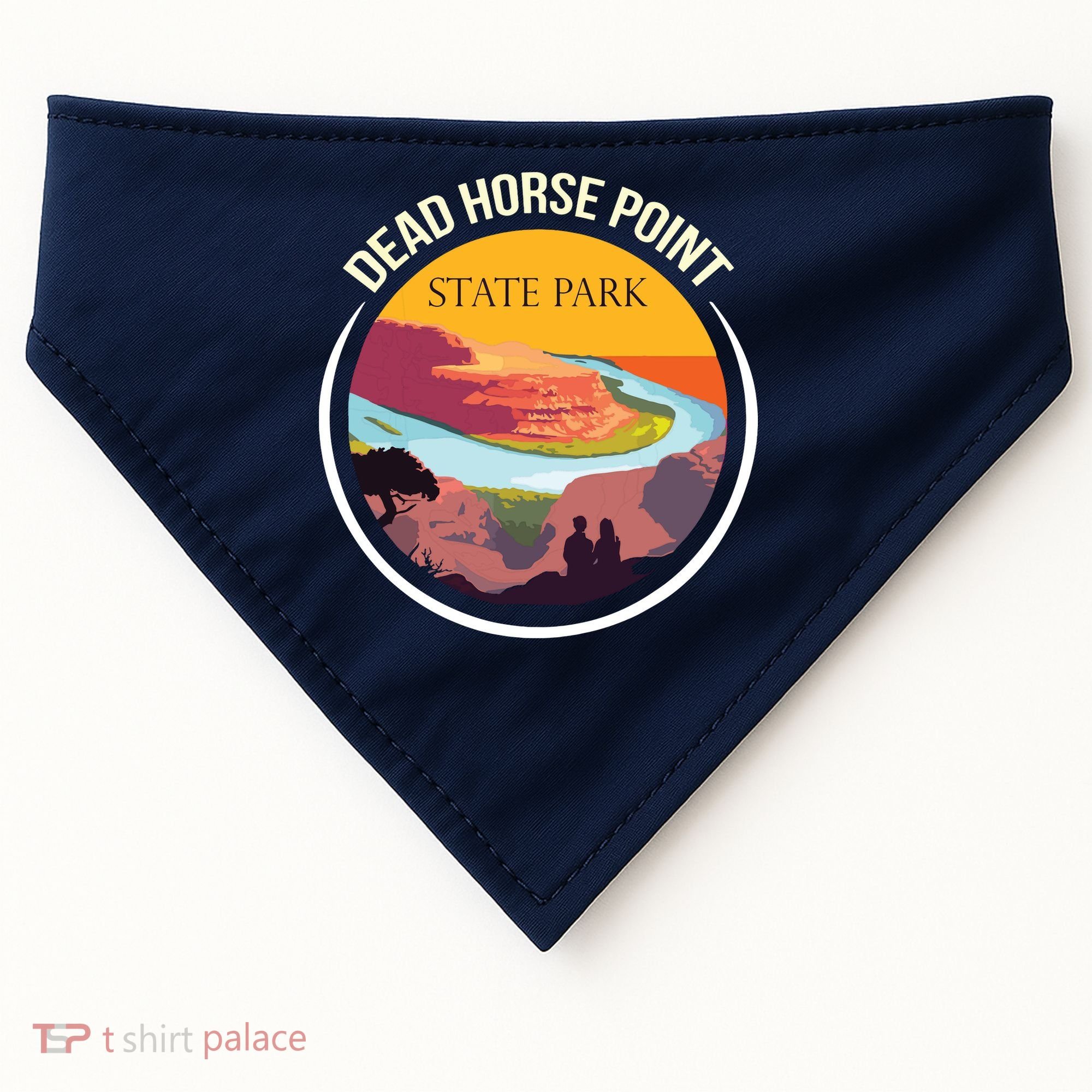 Dead Horse Point Utah State Park Souvenir Canyon River USA-Made Doggie Bandana