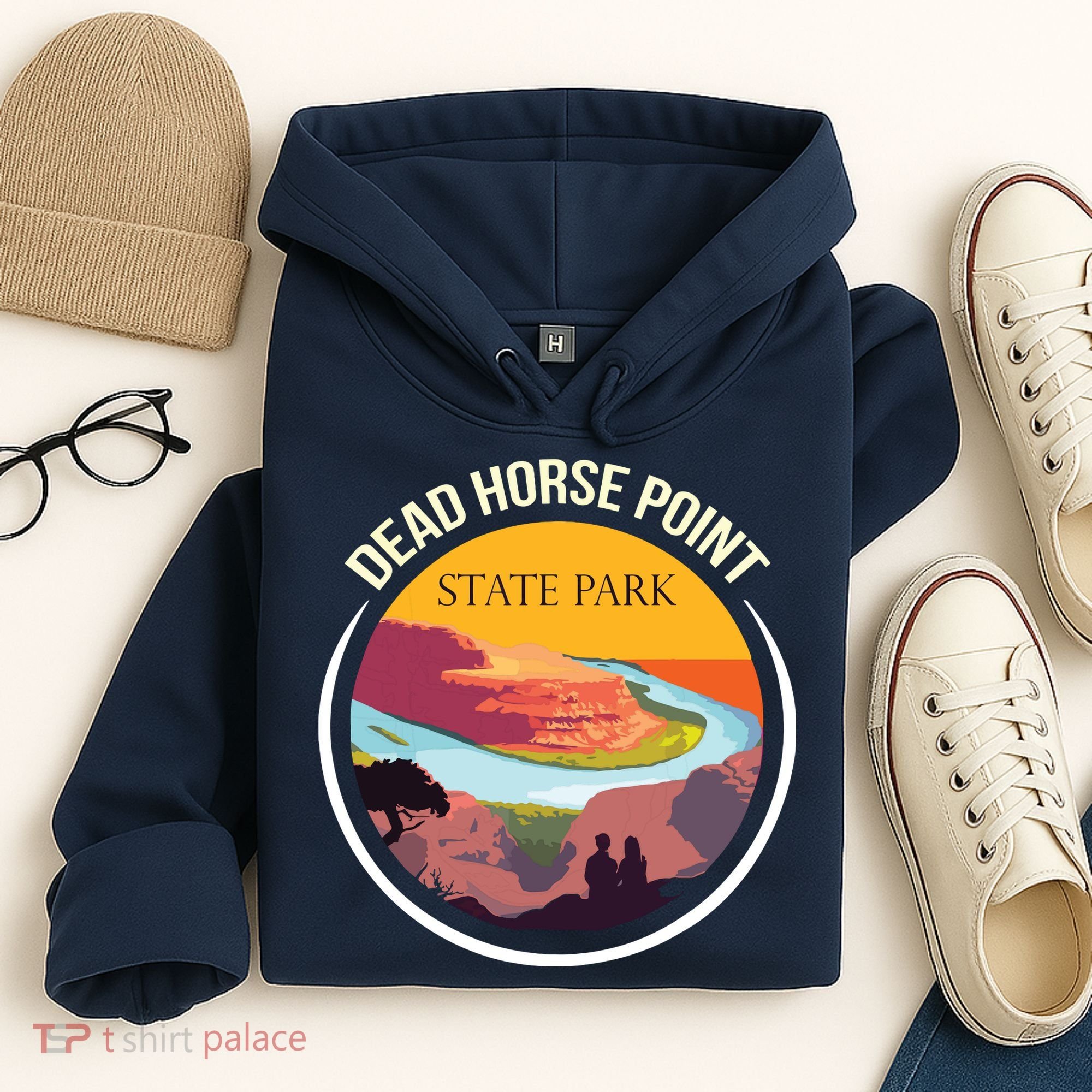 Dead Horse Point Utah State Park Souvenir Canyon River Hoodie