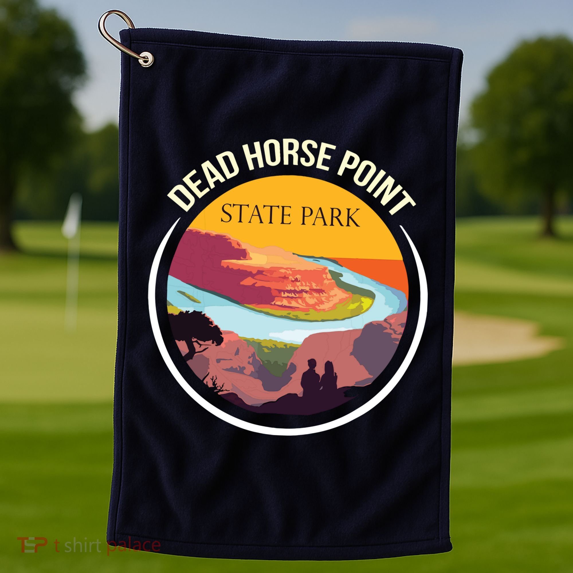 Dead Horse Point Utah State Park Souvenir Canyon River Golf Towel