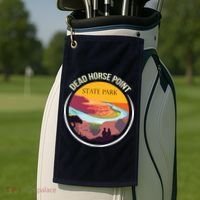 Dead Horse Point Utah State Park Souvenir Canyon River Golf Towel thumb 2