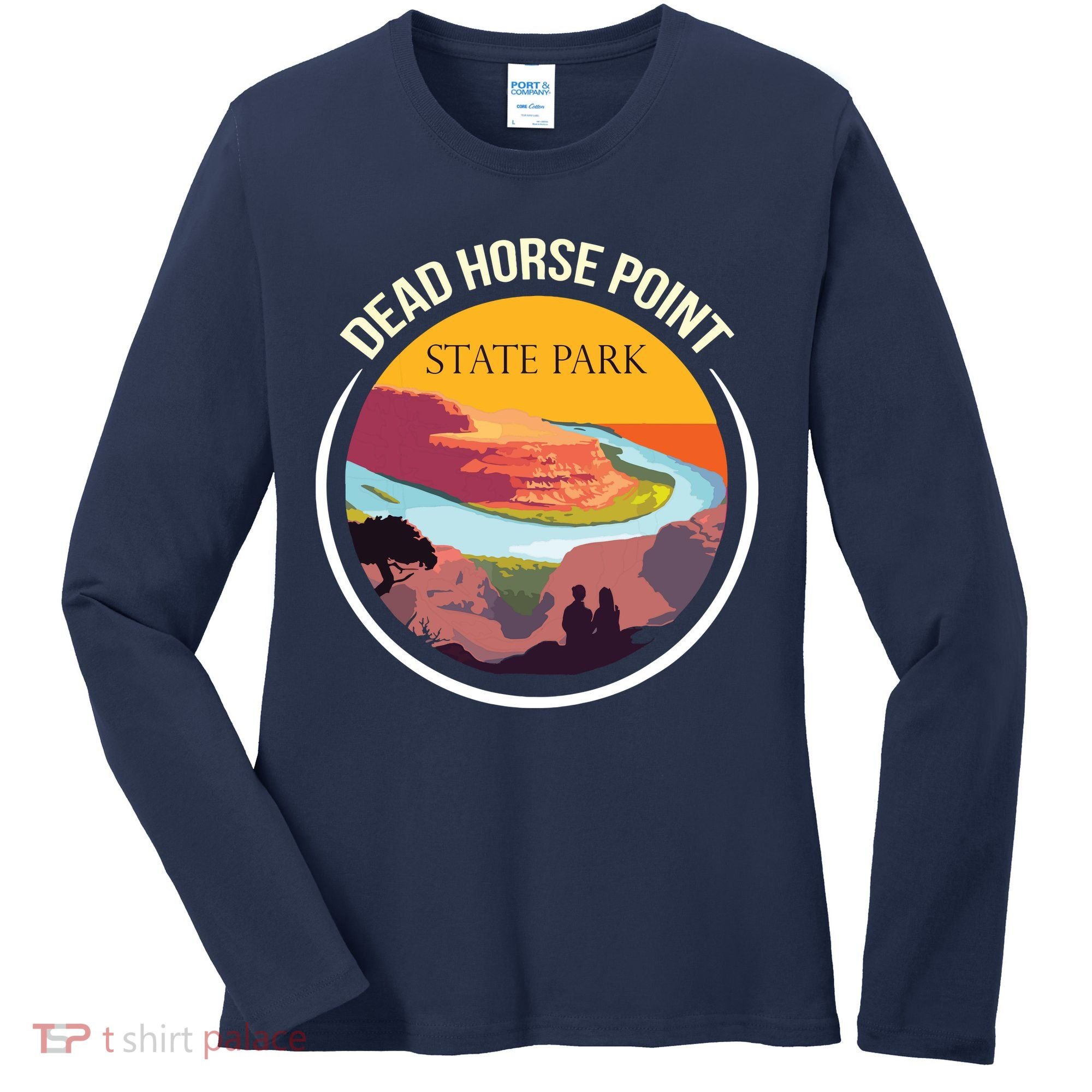 Dead Horse Point Utah State Park Souvenir Canyon River Women's Long Sleeve Shirt