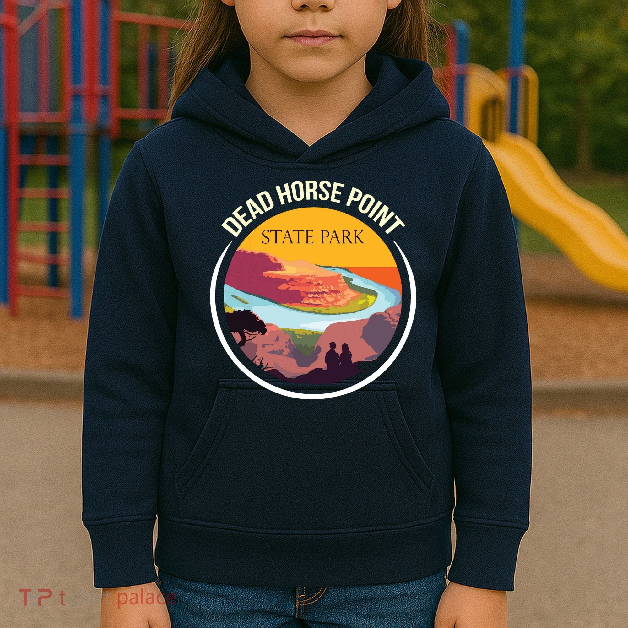 Dead Horse Point Utah State Park Souvenir Canyon River Kids Hoodie