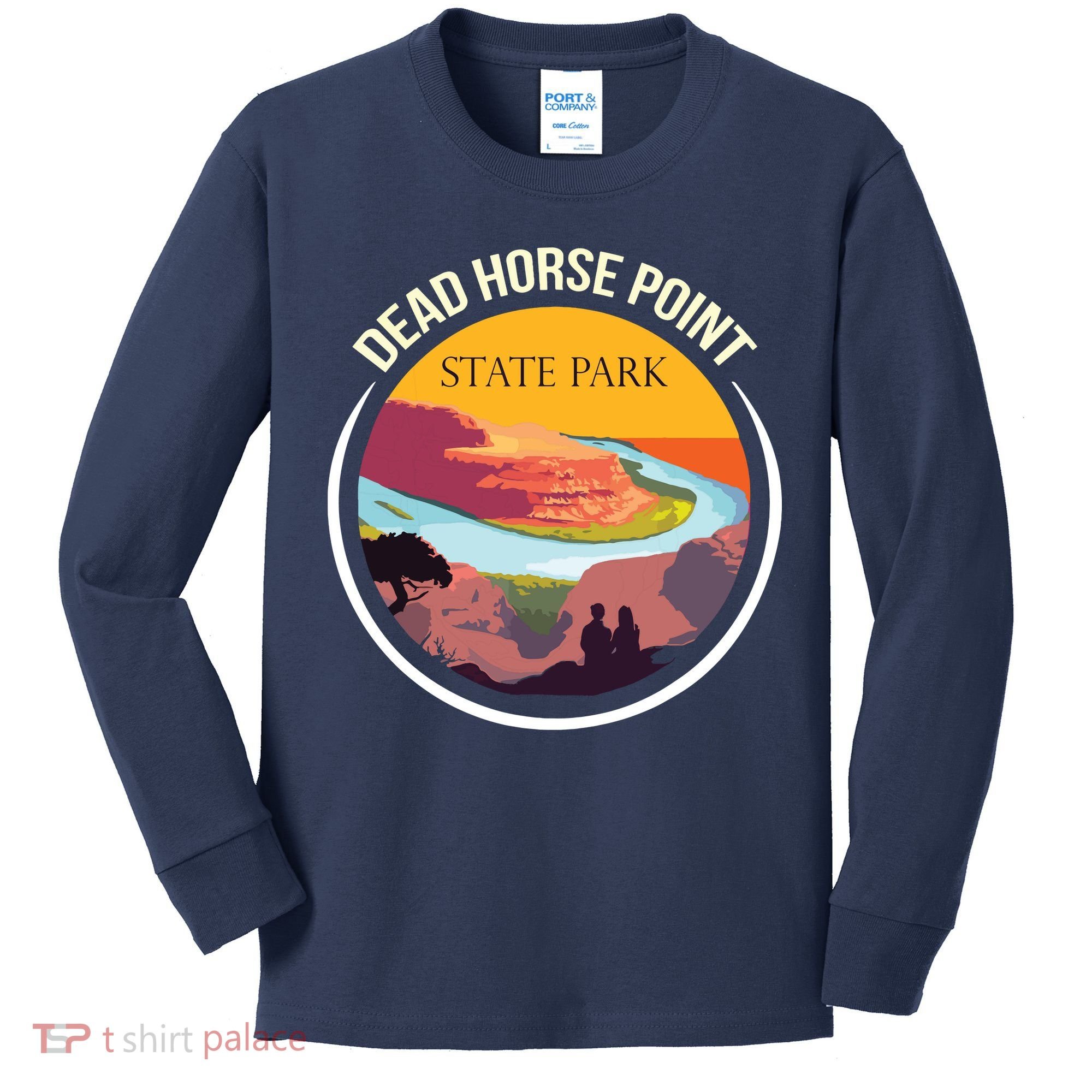 Dead Horse Point Utah State Park Souvenir Canyon River Kids Long Sleeve Shirt