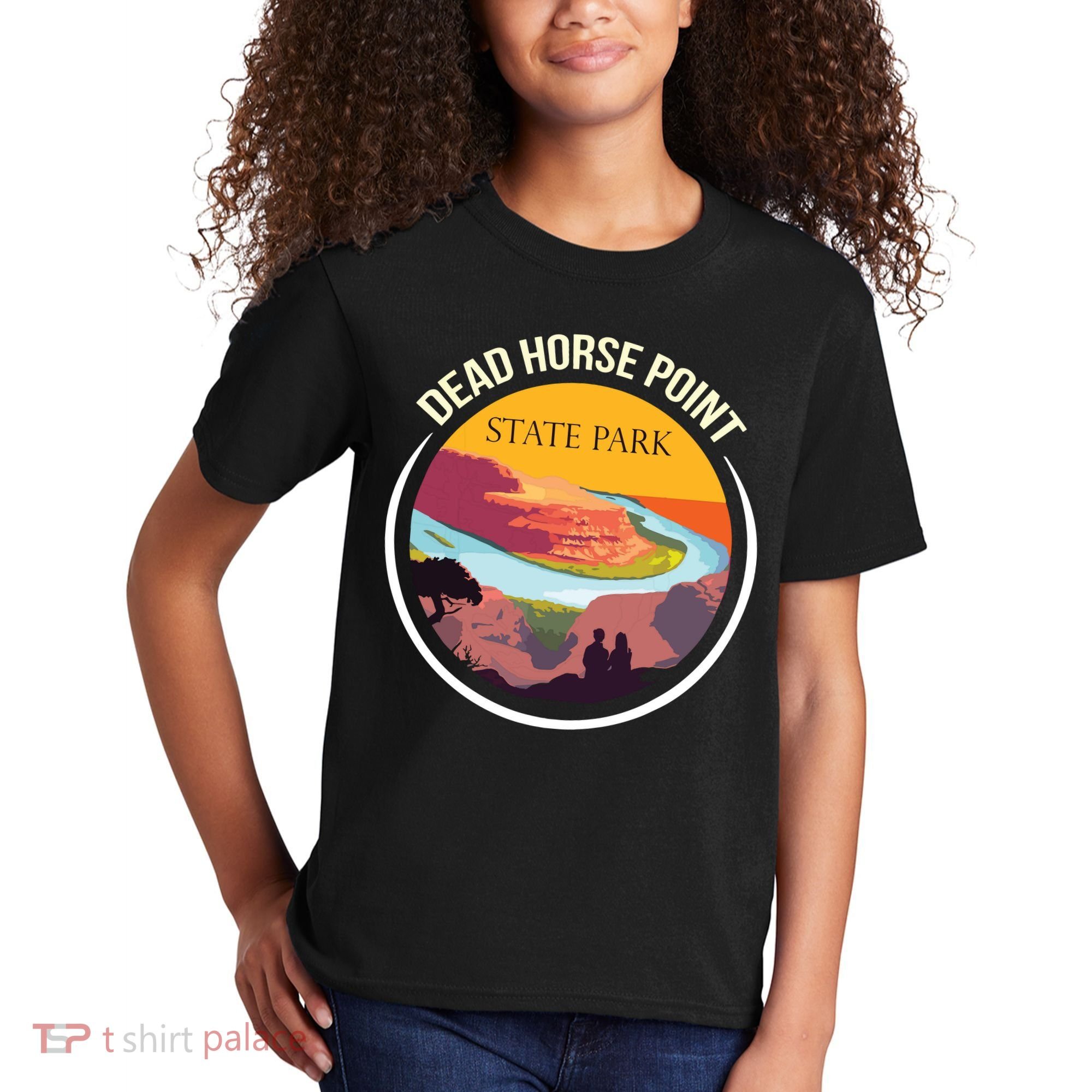 Dead Horse Point Utah State Park Souvenir Canyon River Kids T-Shirt