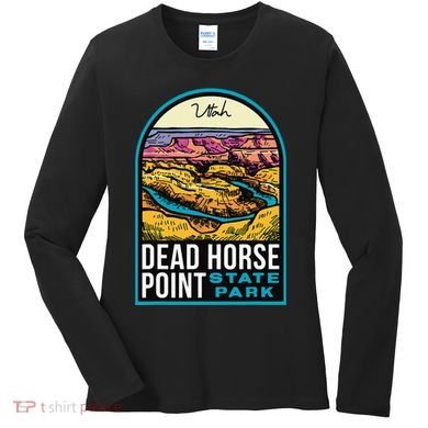 Dead Horse Point State Park Utah Vintage Women's Long Sleeve Shirt