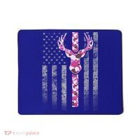 Deer Hunting Pink Camouflage Flag With Camo Deer Antlers Gift Mousepad thumb 0