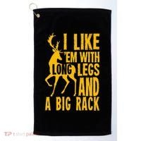 Deer Hunting Quote Gift For Hunters Golf Towel thumb 0