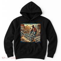 Dj Hiphop Retro Music Block Bronx Party Hoodie thumb 0