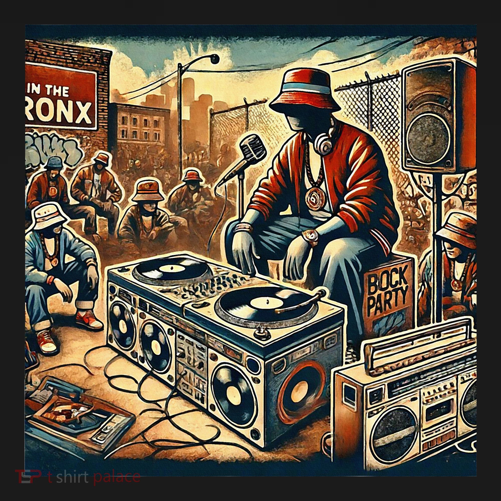 Dj Hiphop Retro Music Block Bronx Party Sweatshirt