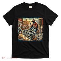 Dj Hiphop Retro Music Block Bronx Party T-Shirt thumb 0
