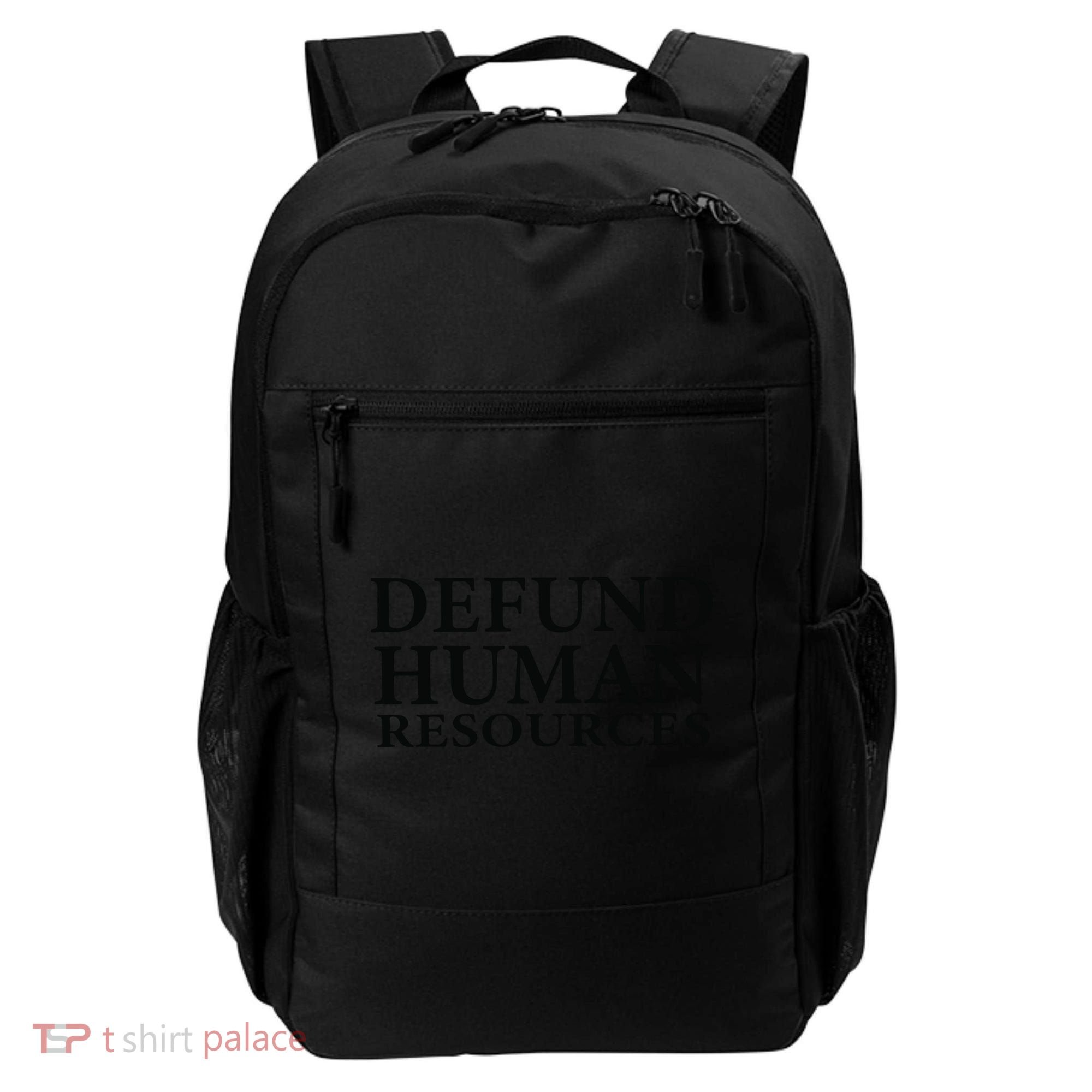 Defund Human Resources Backpack