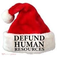 Defund Human Resources Santa Hat thumb 0