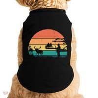 Deer Hunting Retro Sunset Nature Doggie Tank thumb 0