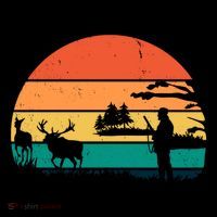 Deer Hunting Retro Sunset Nature Coffee Mug thumb 5