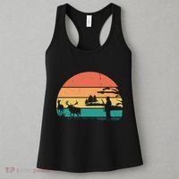 Deer Hunting Retro Sunset Nature Women's Tank Top thumb 3