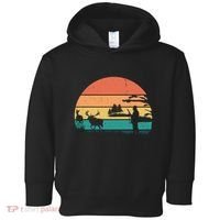 Deer Hunting Retro Sunset Nature Toddler Hoodie thumb 0