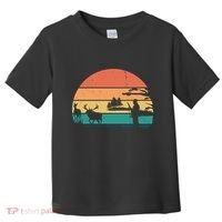 Deer Hunting Retro Sunset Nature Toddler T-Shirt thumb 0