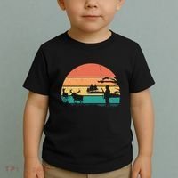 Deer Hunting Retro Sunset Nature Toddler T-Shirt thumb 2