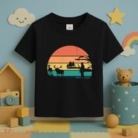 Deer Hunting Retro Sunset Nature Toddler T-Shirt thumb 3
