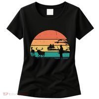 Deer Hunting Retro Sunset Nature Women's T-Shirt thumb 0