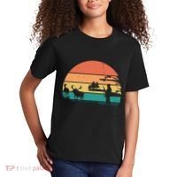 Deer Hunting Retro Sunset Nature Kids T-Shirt thumb 2