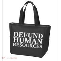 Defund Human Resources Funny Tote Bag thumb 3