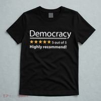 Democracy Highly Recommend Funny Five 5 Rating Stars T-Shirt thumb 5