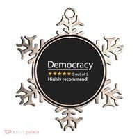 Democracy Highly Recommend Funny Five 5 Rating Stars Ornament thumb 0