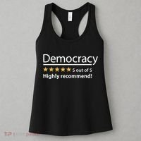 Democracy Highly Recommend Funny Five 5 Rating Stars Women's Tank Top thumb 3
