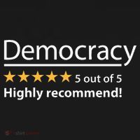 Democracy Highly Recommend Funny Five 5 Rating Stars Women's Tank Top thumb 5