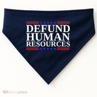 Defund Human Resources Funny USA-Made Doggie Bandana thumb 0