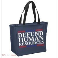 Defund Human Resources Funny Tote Bag thumb 2