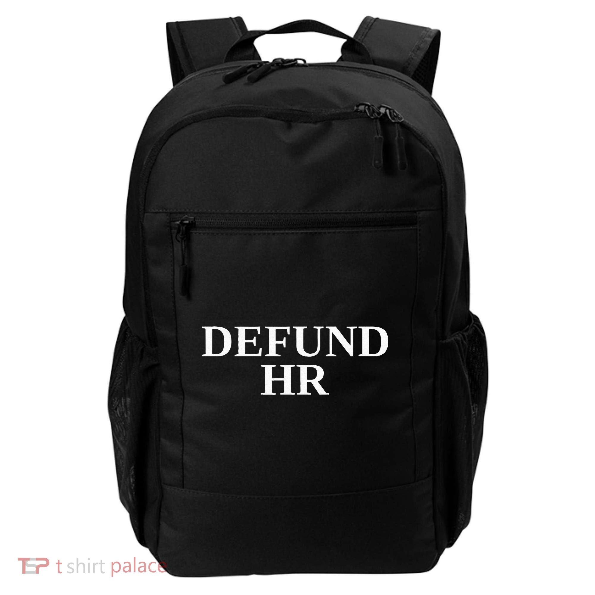 Defund Human Resources Backpack
