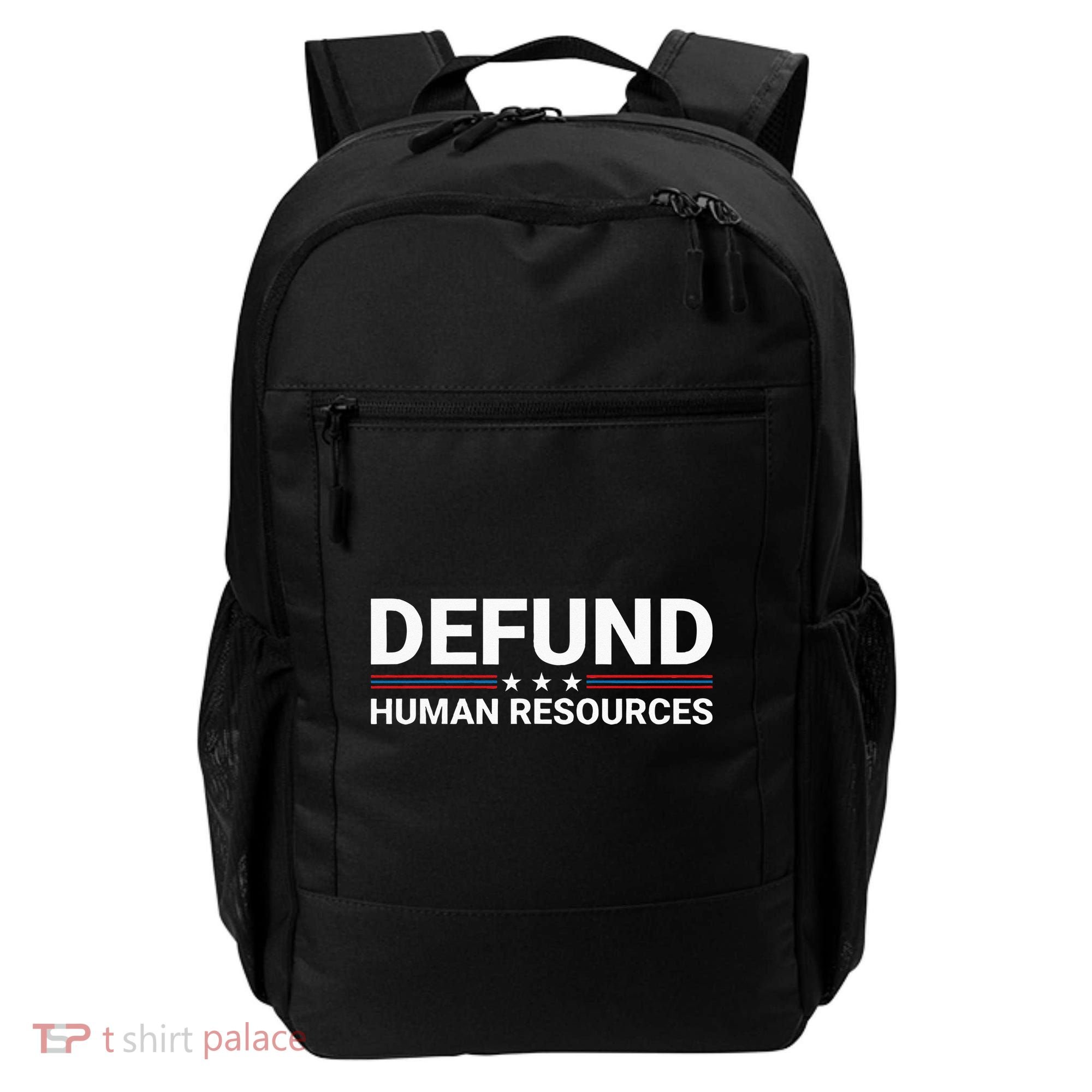 Defund Human Resources Backpack