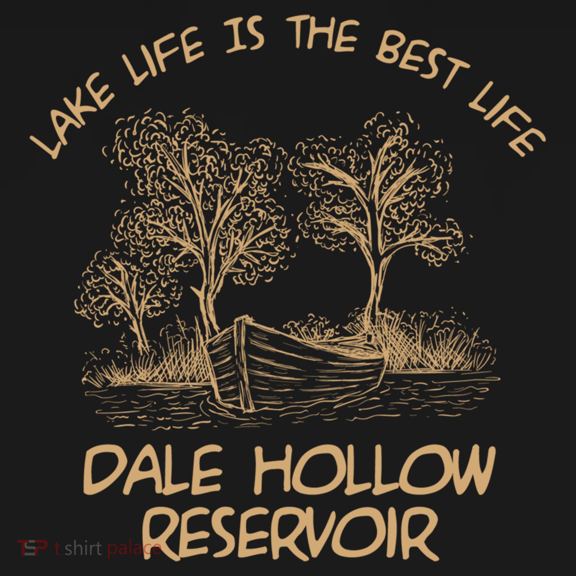 Dale Hollow Reservoir Lake Life Gift Bucket Hat