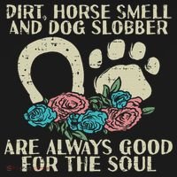 Dirt Horse Smell Dog Slobber Floral Country Farm Women Long Sleeve Shirt thumb 2