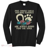 Dirt Horse Smell Dog Slobber Floral Country Farm Women Sweatshirt thumb 0