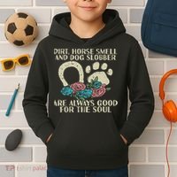 Dirt Horse Smell Dog Slobber Floral Country Farm Women Kids Hoodie thumb 2