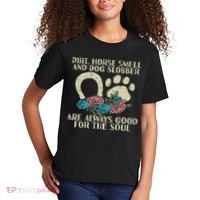 Dirt Horse Smell Dog Slobber Floral Country Farm Women Kids T-Shirt thumb 2