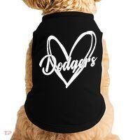 Dodgers Heart Sport Lover Fan Doggie Tank thumb 0