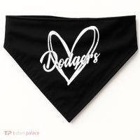 Dodgers Heart Sport Lover Fan USA-Made Doggie Bandana thumb 0