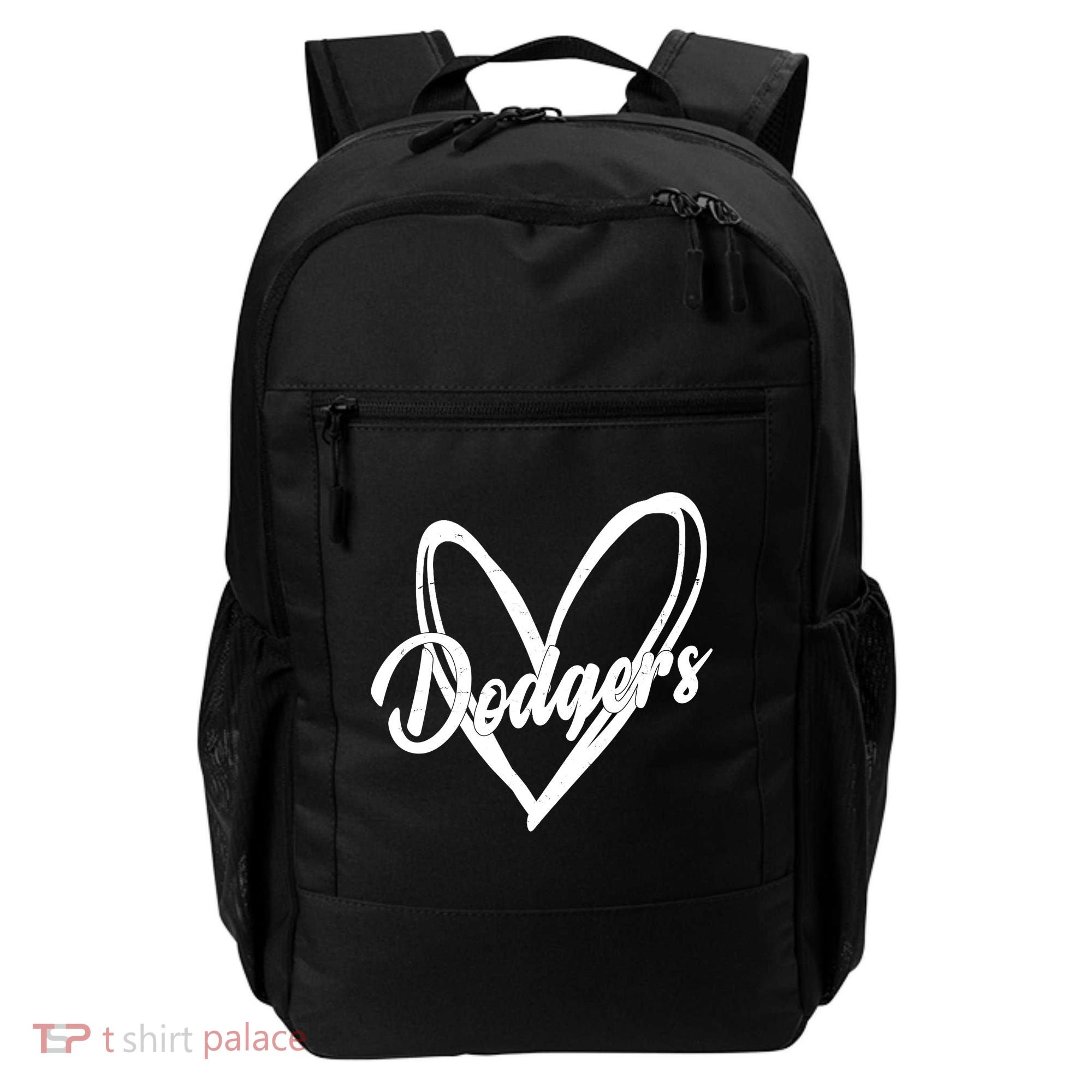 Dodgers Heart Sport Lover Fan Backpack