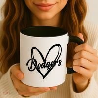 Dodgers Heart Sport Lover Fan Coffee Mug thumb 3
