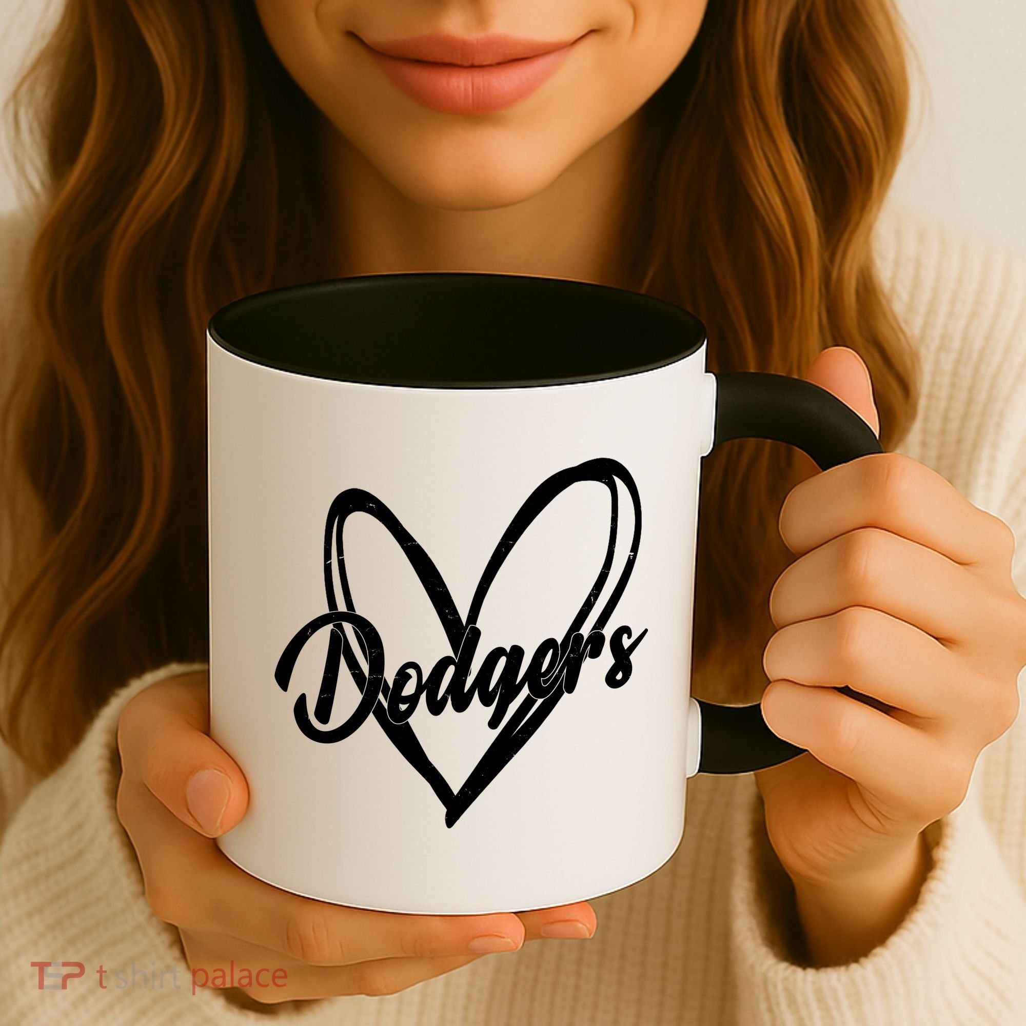 Dodgers Heart Sport Lover Fan Coffee Mug