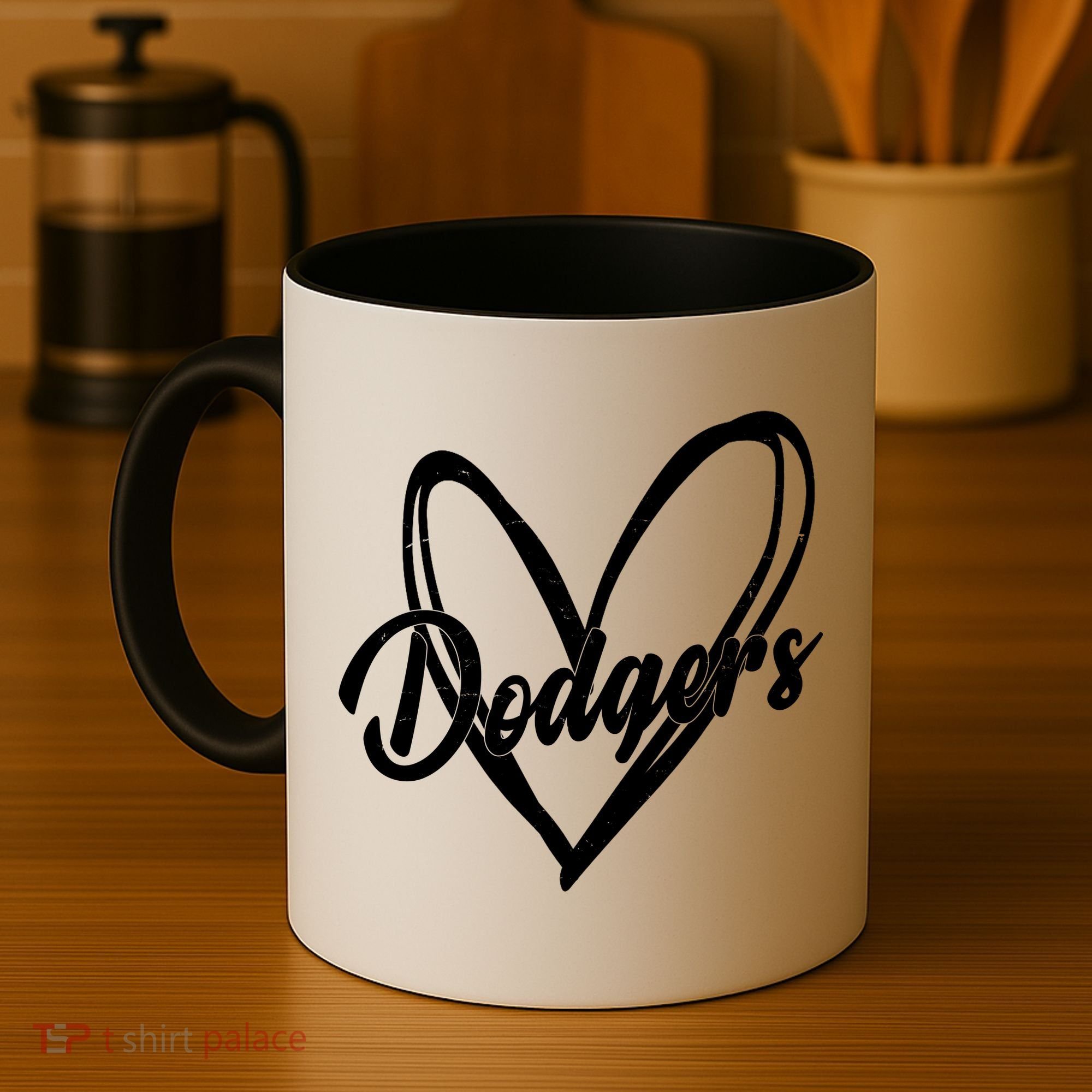 Dodgers Heart Sport Lover Fan Coffee Mug