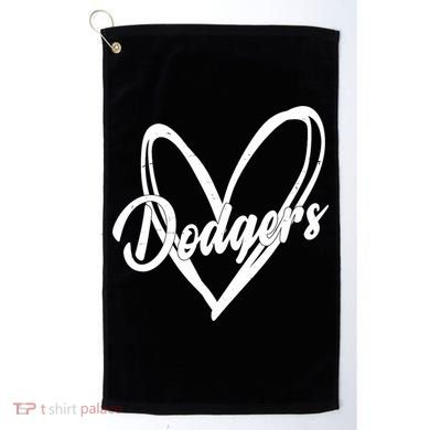 Dodgers Heart Sport Lover Fan Golf Towel