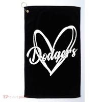 Dodgers Heart Sport Lover Fan Golf Towel thumb 0