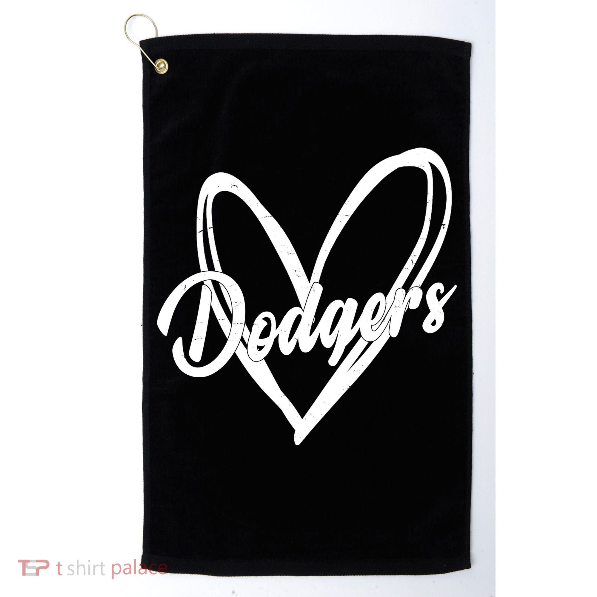 Dodgers Heart Sport Lover Fan Golf Towel
