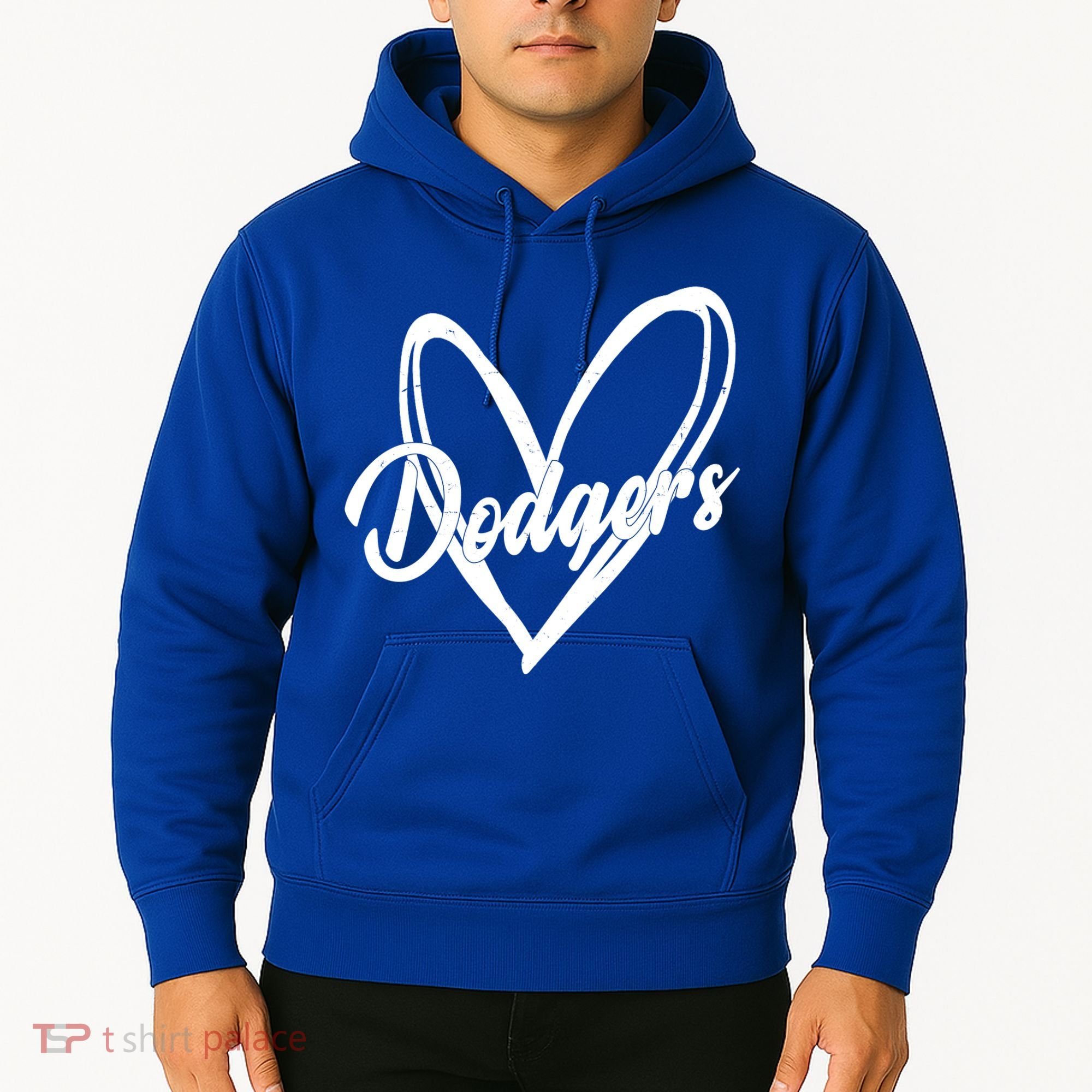 Dodgers Heart Sport Lover Fan Hoodie