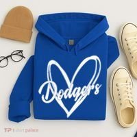 Dodgers Heart Sport Lover Fan Hoodie thumb 4